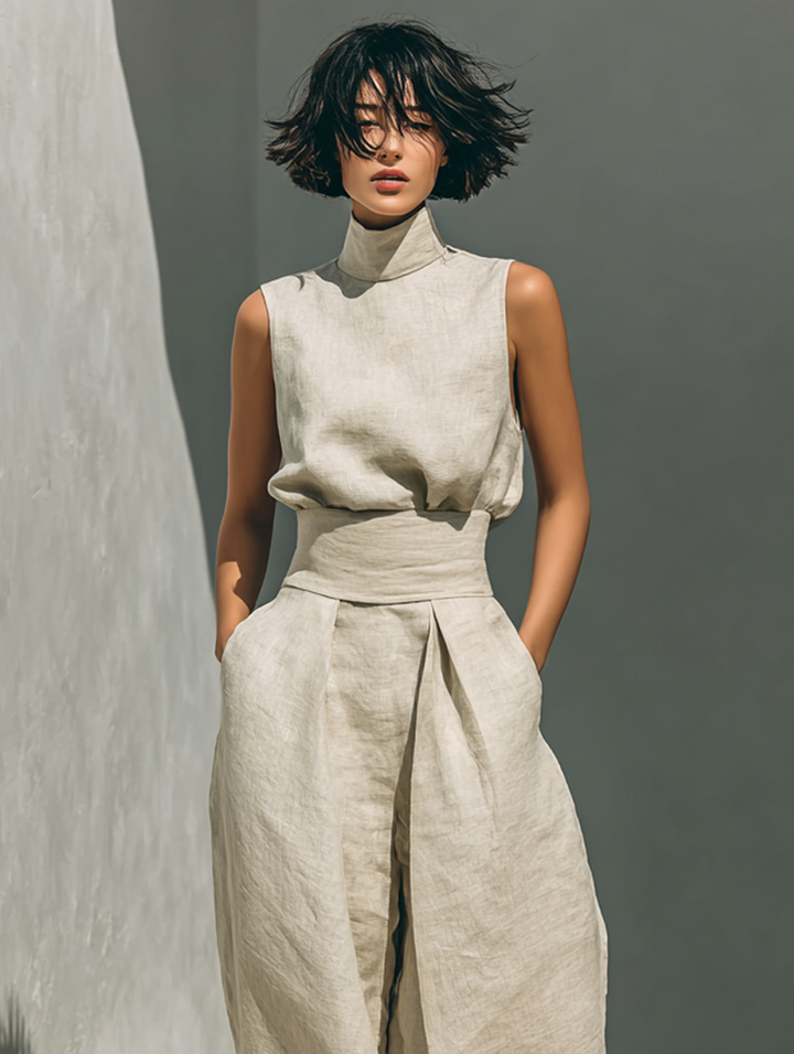 Lefèvre™ WIDE LEG COTTON PANTS FOR WOMEN