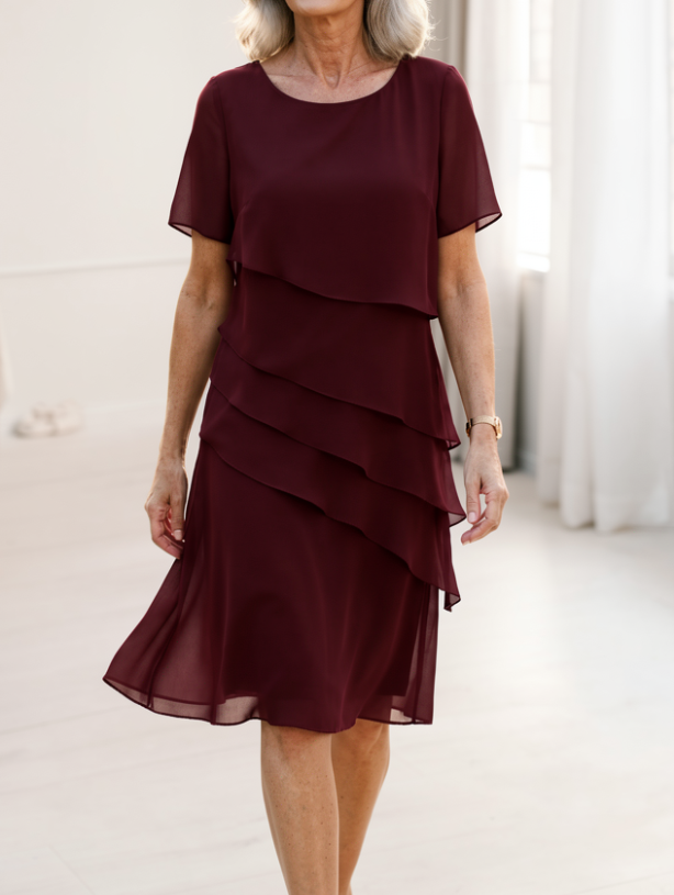 Juliette – Elegant Fluid Dress with Ruffles