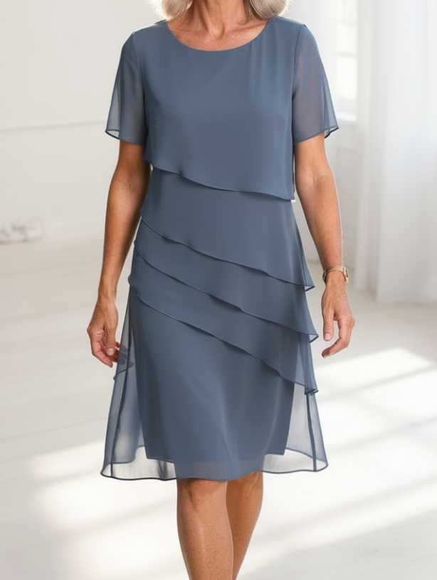 Juliette – Elegant Fluid Dress with Ruffles