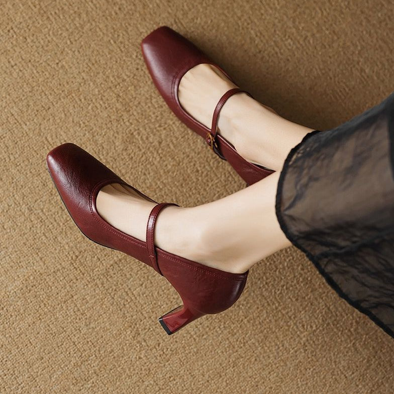 Aeri Leather Heels
