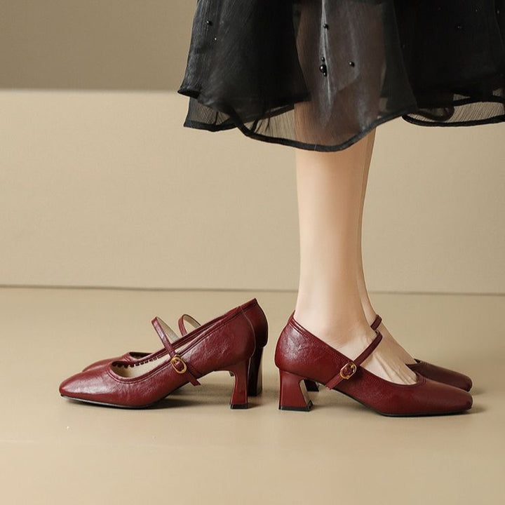 Aeri Leather Heels