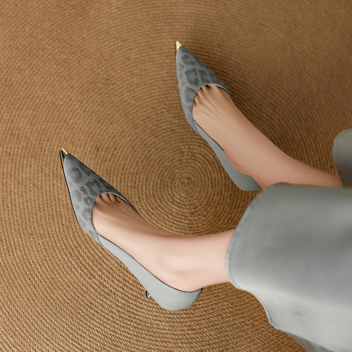 Clair Genuine Leather Heels
