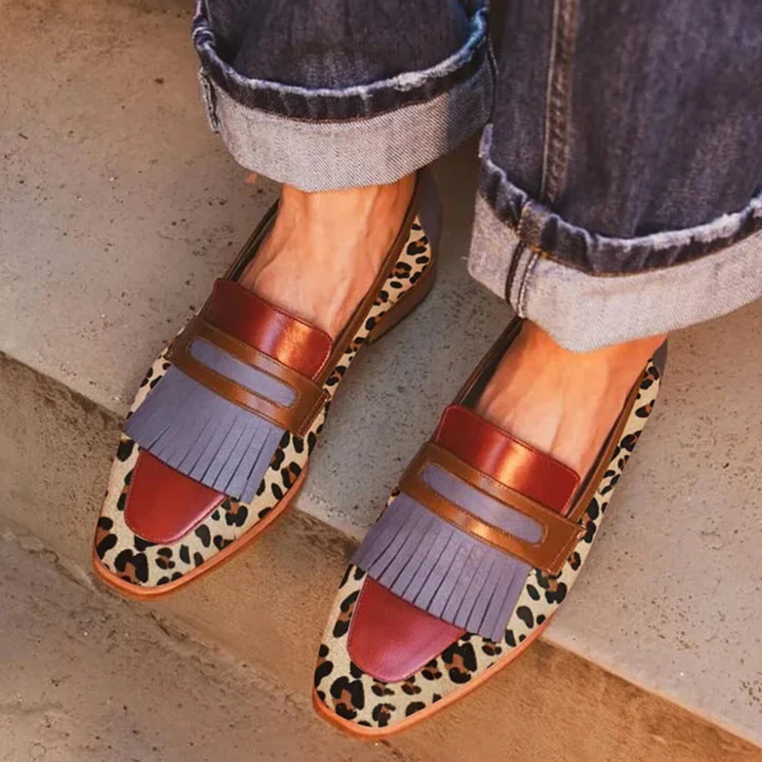 Zelda - Elegant Leopard Moccasin