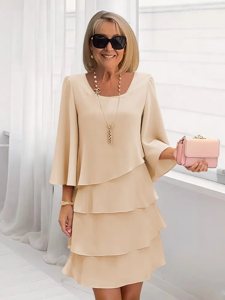Élise – Elegant Flowing Dress with Ruffles