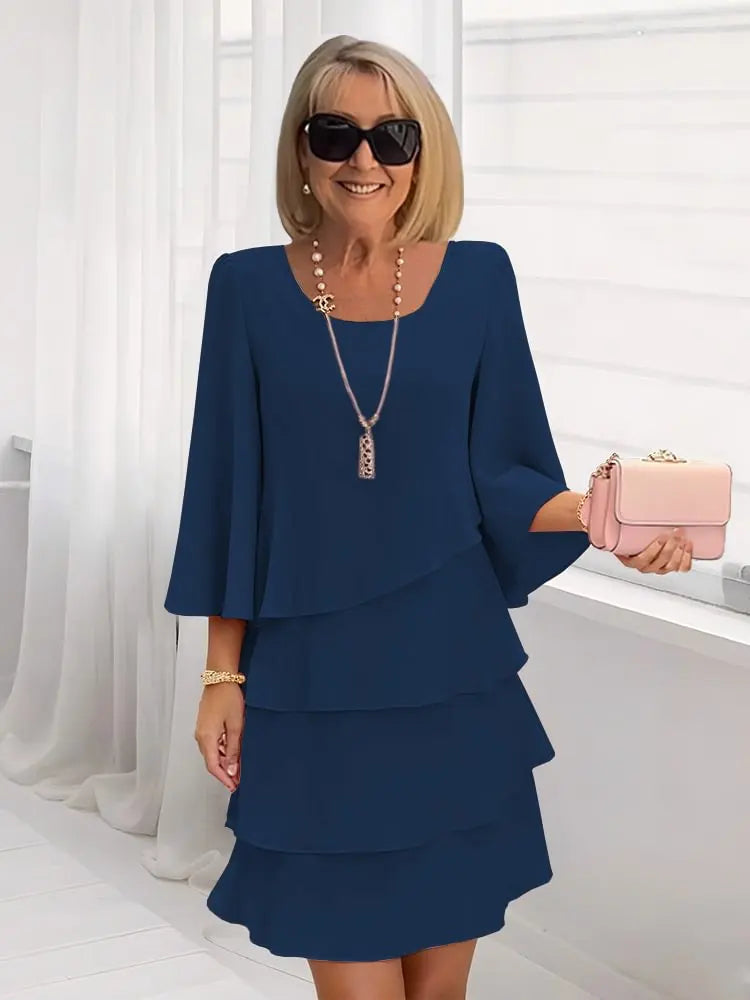 Élise – Elegant Flowing Dress with Ruffles