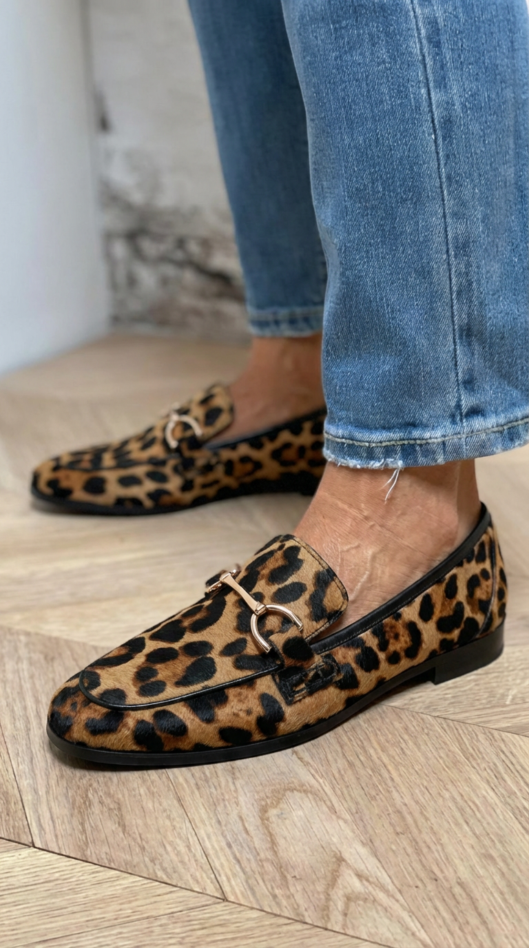 Adrianna - Bold Leopard Moccasin